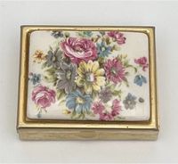 Vintage Pillendose Schmuckbox Blumen Floral Schatulle Schwerin - Altstadt Vorschau