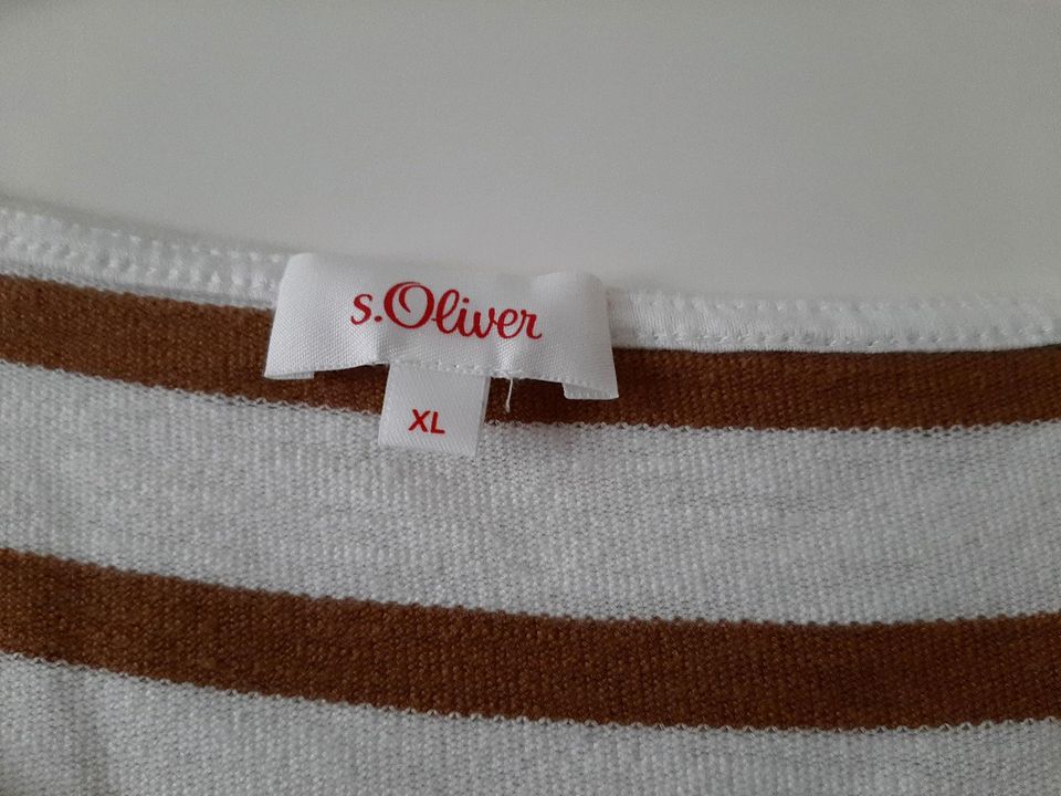 S. Oliver by Cecil Pullover, XL XXL creme Braun gestreift in Minden