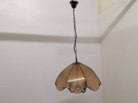 #B Hängelampe Deckenlampe Glas Schirm Leuchte braun DDR Sachsen - Burgstädt Vorschau