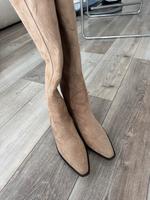 Cowboy Stiefel Boots beige kniehoch Ibiza Boho Style Nordrhein-Westfalen - Leverkusen Vorschau
