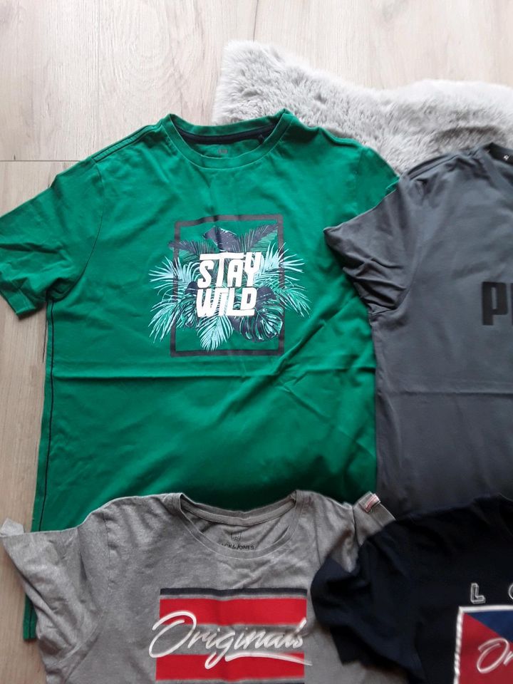 ♥️ 4 T-Shirts Gr. 176 Jack&Jones + Puma + WE ♥️ in Sinsheim
