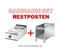 Bain Marie, Heiße Theke, Wärmestation, Warmhaltebecken, Gastronomie, Wärmebehälter, Speisewärmer, Bain-Marie Theke, Speiseausgabe, Wasserbad, Edelstahl, Warmhaltetheke, Bain Marie Buffet Nordrhein-Westfalen - Herne Vorschau