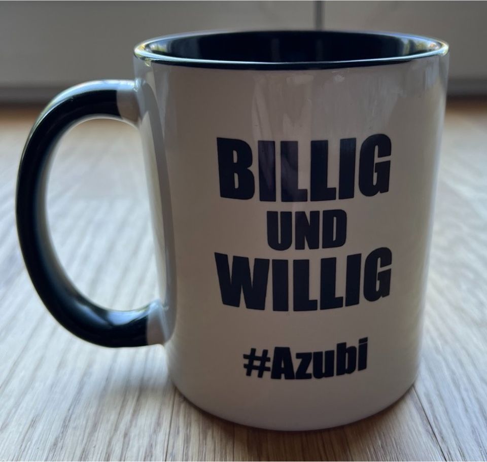 Lustige Tasse für Azubis in München