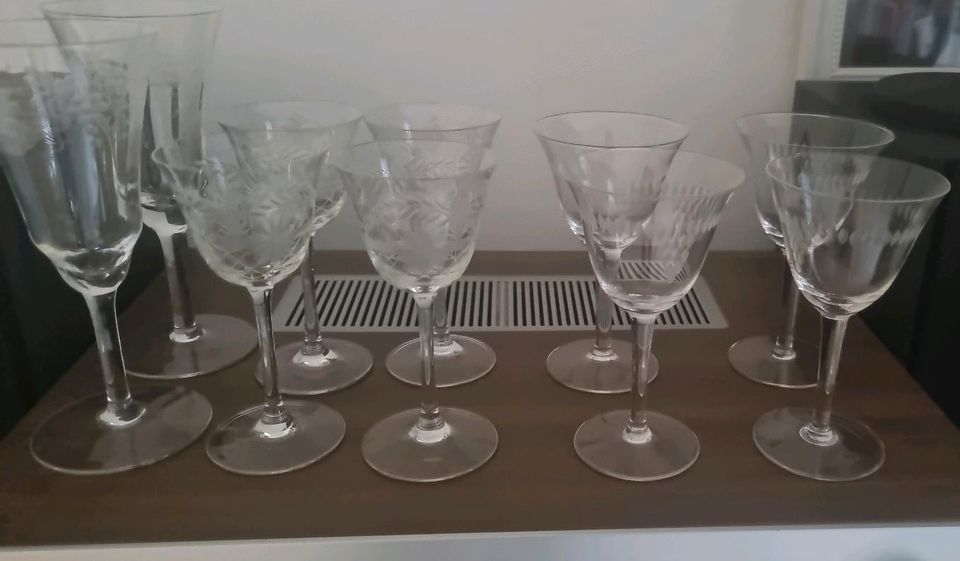 Gläser sehr dünnes Glas aus den 60 Jahren in Mainz