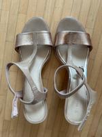 Sandalen mit Absatz von Marco Tozzi in beige Baden-Württemberg - Karlsruhe Vorschau