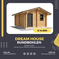 Blockbohlenhaus 5,3x4,3m ☀️ Rundbohlen Sauna Naturstammhaus Holz Bayern - Ergoldsbach Vorschau