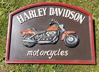 Harley Davidson Schild Holzschild Diner Pub Bayern - Wendelstein Vorschau