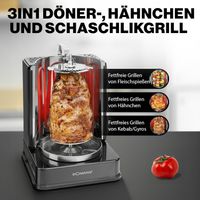 BOMANN  Vertikal Multigrill für Döner, Spieße, Hähnchen Niedersachsen - Neuenkirchen-Vörden Vorschau