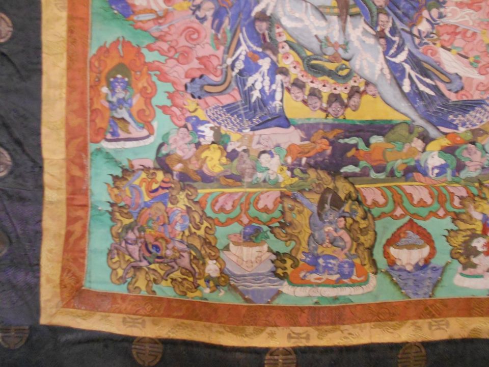 Yamanthaka Thangka sehr groß! Alt Indien Tibet Nepal Meditation in Hergensweiler