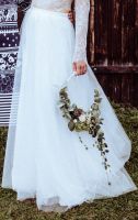 Tüllrock mit Schlitz Hochzeit Brautkleid creme Sachsen-Anhalt - Halle Vorschau