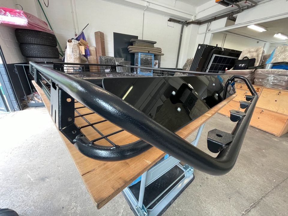 Auto Dachkorb Universal schwarz Gepäckkorb aus Stahl 130x112x13cm