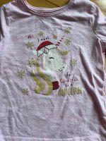 110 Einhorn Weihnachten rosa Langarmshirt Niedersachsen - Wennigsen Vorschau