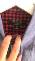 Herren Männer SMOG Jeans Optik Hemd kartiert rot Gr S Slim Fit Thüringen - Gebesee Vorschau