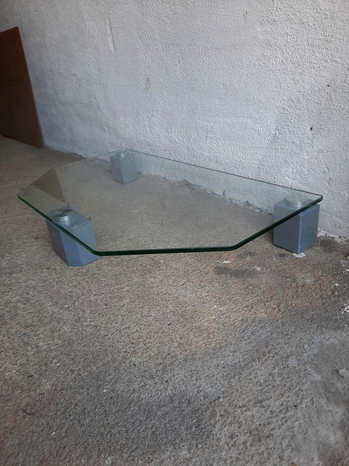 Glas Rack Glasaufsatz TV Regal Unterbauregal B70xT40xH10cm, wie N in Cottbus