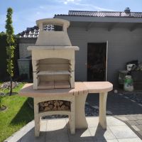 SUNDAY / GARTENKAMIN / GARTENGRILL / STEINGRILL mit ARBEITSFLÄCHE Nordrhein-Westfalen - Lippstadt Vorschau