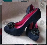 Navy blue suede / pink Sohle with flower detail size 36 Rheinland-Pfalz - Leimersheim Vorschau