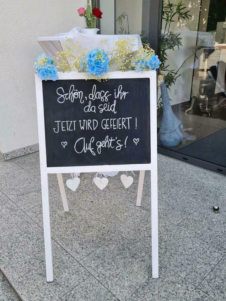 Vintage Fenster Schilder Wegweiser Hochzeit Deko Taufe Geburtstag in Keltern