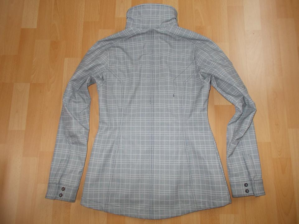 Bergans Damen-Jacke "Mandal Lady" Softshell Gr. S, grau-kariert in Enger
