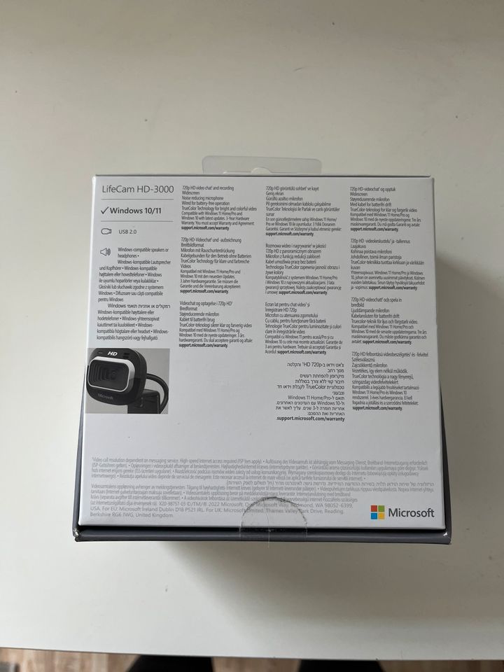 Neu: Microsoft LifeCam HD-3000 HD Webcam 1280x720 Audio in Vöhl