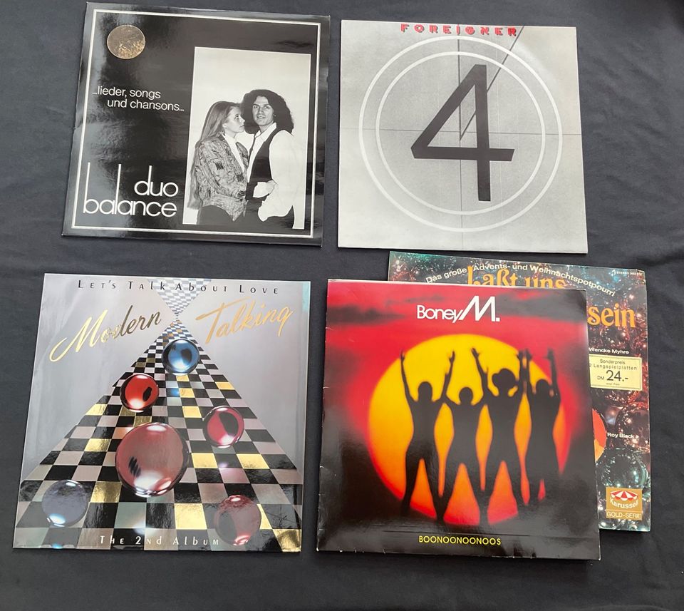 5 x LP, Schallplatte, BONEY M. FOREIGNER MODERN TALKING SINGLE in Kaiserslautern