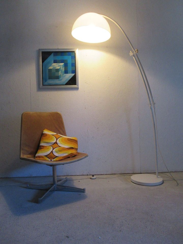 60er 70er XXL Bogenlampe vintage mid century space age in Krauchenwies