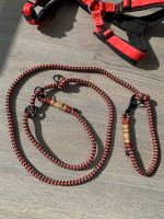 Retrieverleine mit zusätzl. Halsband 37 cm Tauleine Rot schwarz Niedersachsen - Cremlingen Vorschau