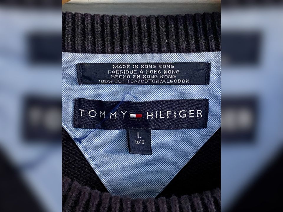 Tommy Hilfiger Pullover, marineblau/navy, Gr. L in Heidelberg