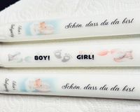 Stabkerzen Babyparty/ Gender Reveal Gastgeschenke personalisiert Schleswig-Holstein - Stafstedt Vorschau