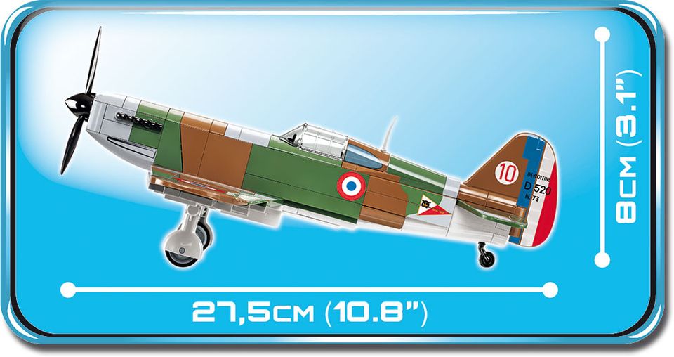 Cobi 5720 | Dewoitine D.520 | Historical Collection in Zossen