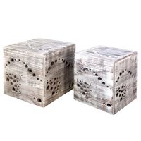 Hocker Beistelltisch Cube Couchtisch 2er Set Grau Würfel VB99€* Sachsen-Anhalt - Magdeburg Vorschau