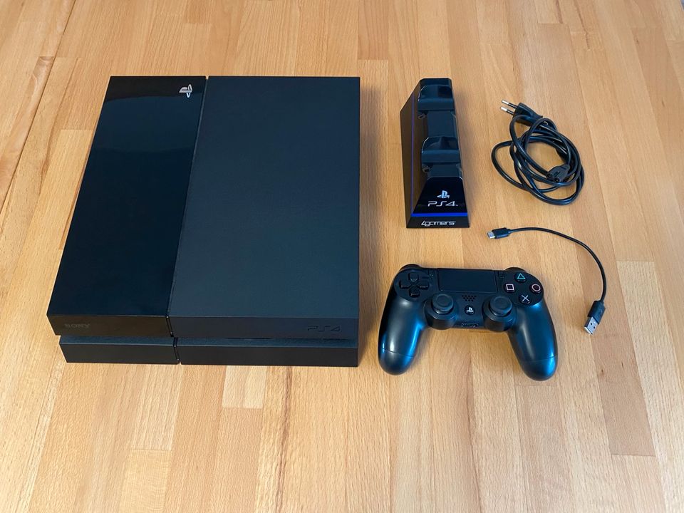 Konsole - PlayStation 4 (400GB) + Controller (Schwarz) in Queidersbach