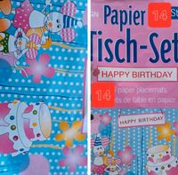 Happy Birthay Platzset Kindergeburtstag 14 Stück 2.50 € ⭐️ Bayern - Waal Vorschau