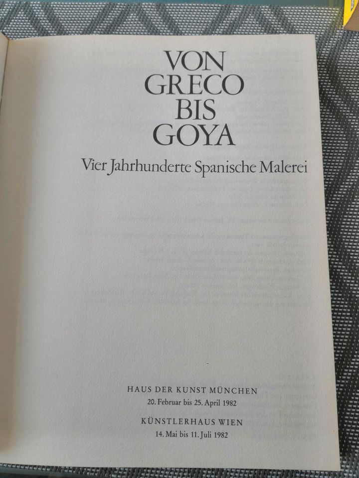 Von Greco bis Goya, Kunstbuch in Öhringen