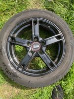 Alufelgen schwarz mit Winterreifen BMW 118d 205/55 R16 Hessen - Mühltal  Vorschau