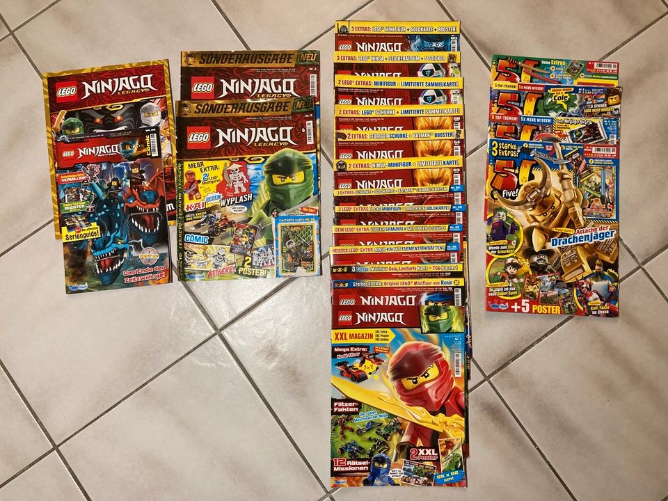 20 Lego Ninjago Hefte, Stickeralbum in Lichtenau