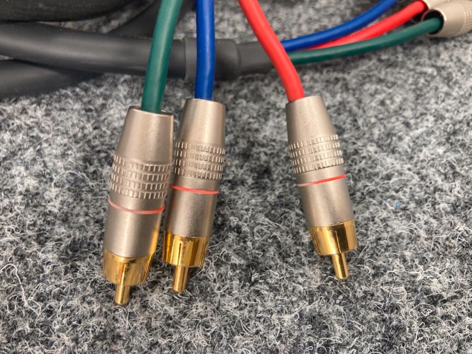 OEHLBACH GERMANY COMPONENT VIDEO CABLE 6m RGB KABEL VERGOLDET in Berlin