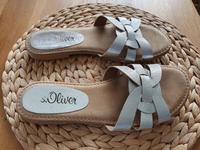S.Oliver Sandalen Pantoletten Leder Silber Gr.40 Neu Berlin - Reinickendorf Vorschau