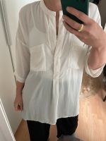 H&m Bluse Creme weiß Lang Tunika xs 34 Oversized Style Business Frankfurt am Main - Nordend Vorschau