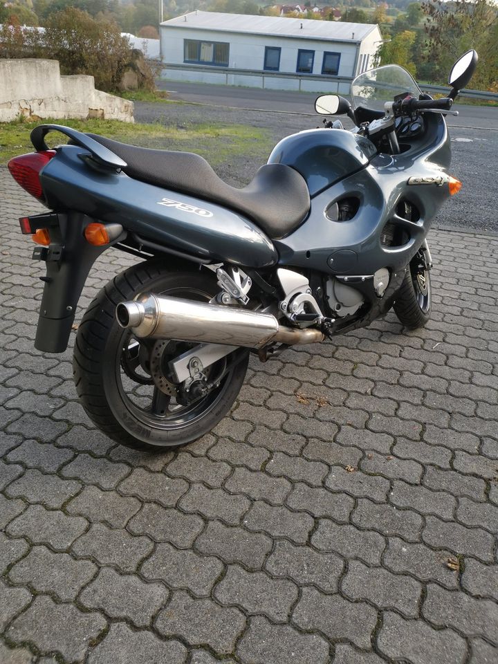 Suzuki GSXF 750 in Motten