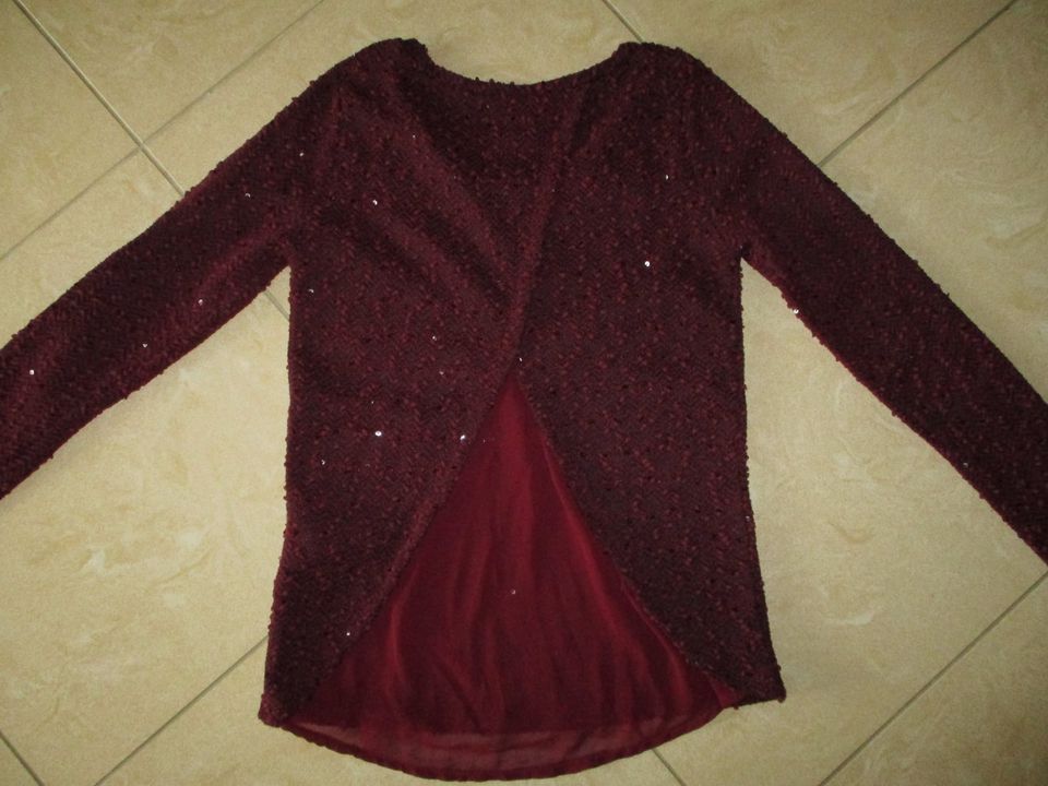 Pimkie Pullover Gr. XS  weinrot in Kunreuth