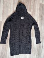 Schwarze lange Jacke Strickmantel Größe 2/ 38 Kapuze Avoca Hannover - Linden-Limmer Vorschau