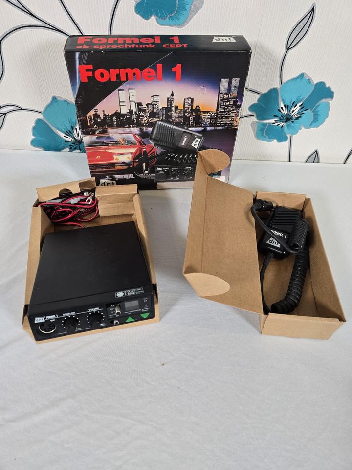 DNT Formel 1 CB Mobil Funkgerät 40CH FM 4 Watt OVP Neuzustand in Bad Camberg