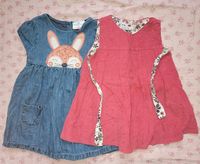 2x süßes Kleid ❤ Paket 74 / 80 Jeanskleid Hase rosa Noppen Set Frankfurt am Main - Bornheim Vorschau