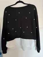 Schwarzes Shirt mit Perlen und angenähter Bluse Gr. L Shein Nordrhein-Westfalen - Ochtrup Vorschau