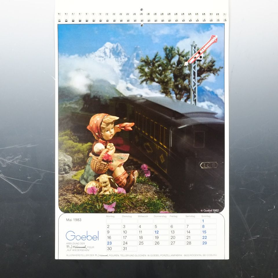 Alter Goebel Hummel Kalender 1983 Titelfigur "Hausmusik" in Engelsbrand