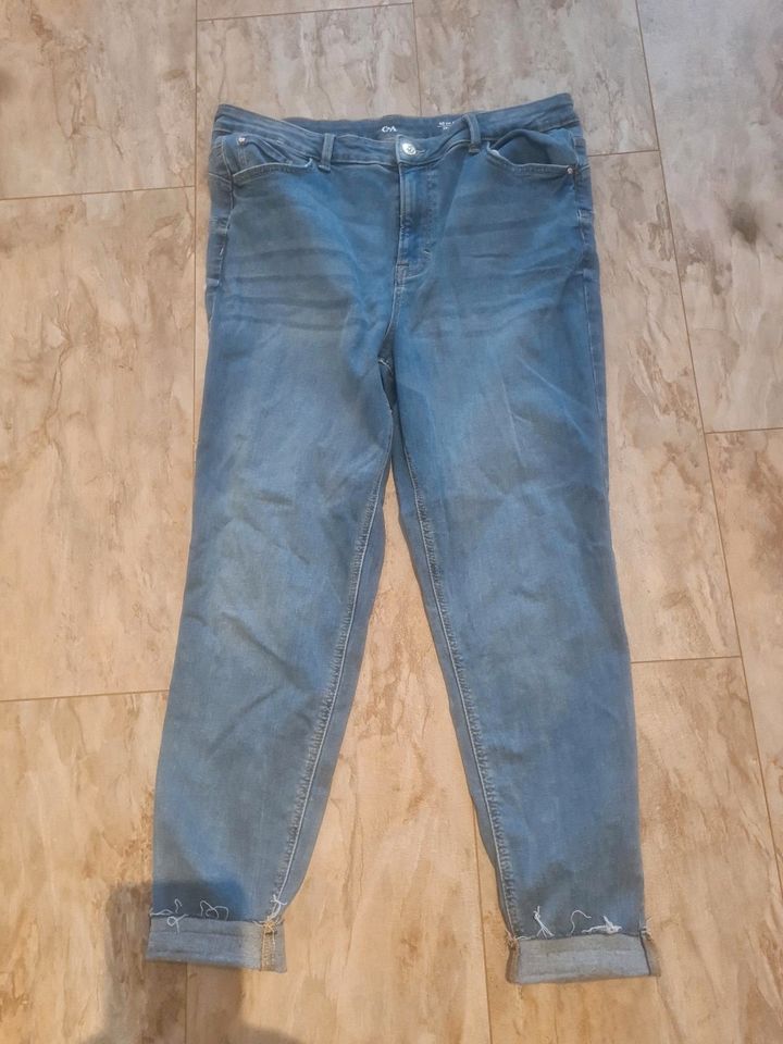 Jeans hell blau 7/8 C&A Gr  46 Skinny in Duisburg