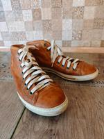 Paul Green Sneakers Schuhe Lederschuhe Echtleder cognacfarben Nordrhein-Westfalen - Wachtendonk Vorschau