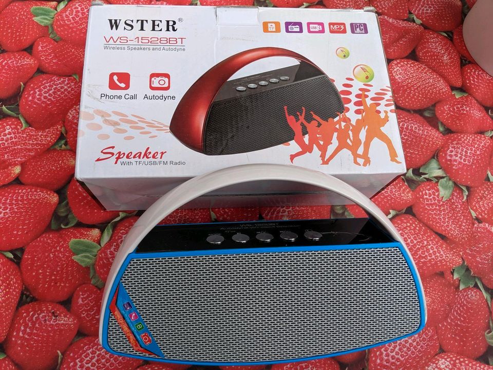 WS-1528BT - Bluetooth Speaker, FM-Radio, mp3-Player, USB/TF Card in Hamburg