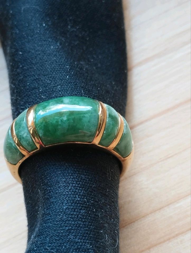 Jade Ring Silber Vergoldet von QVC in Bad Ems