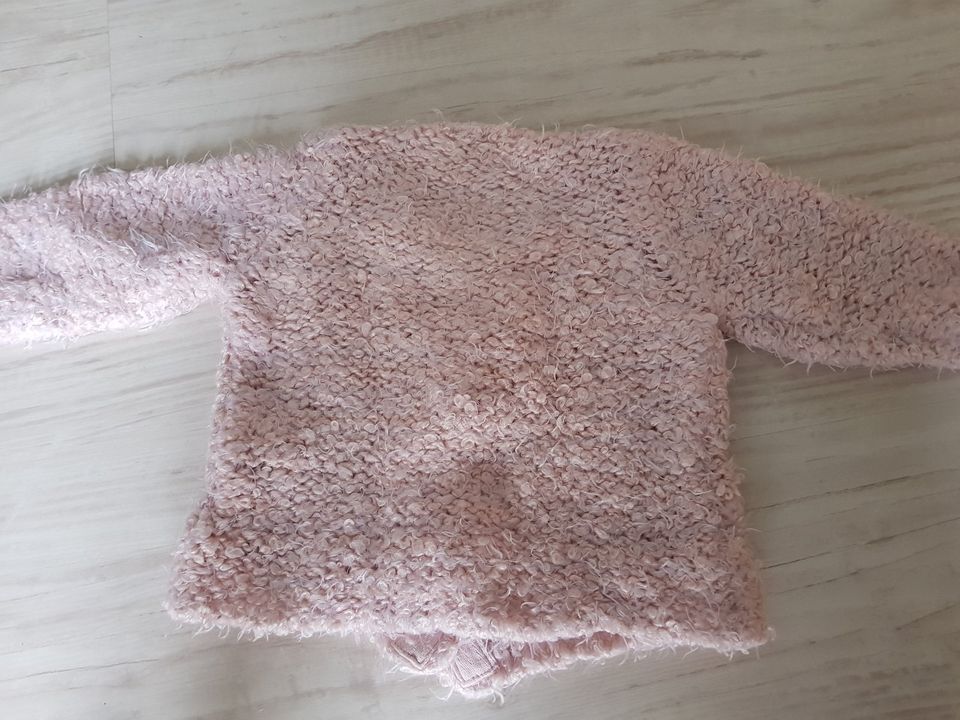 Strickjacke, Wolle, plüsch, rosa, Gr. 92 in Geschendorf